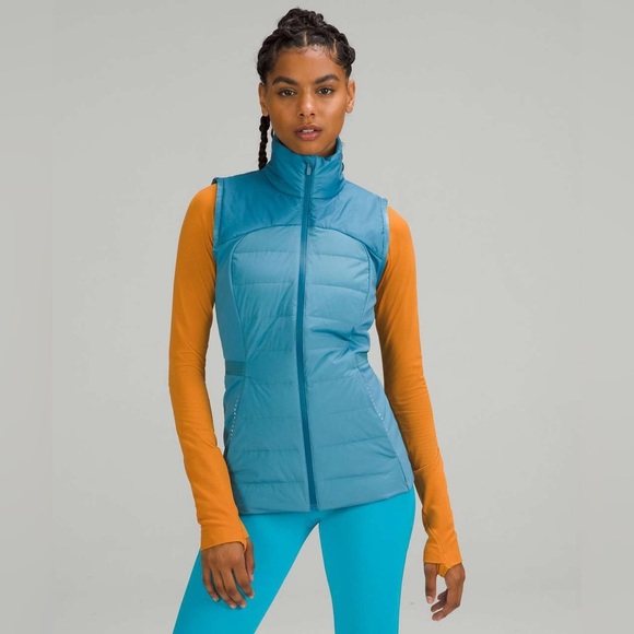 Lululemon Down for It All Vest Oceanic Size 4 BNWT - Picture 1 of 7